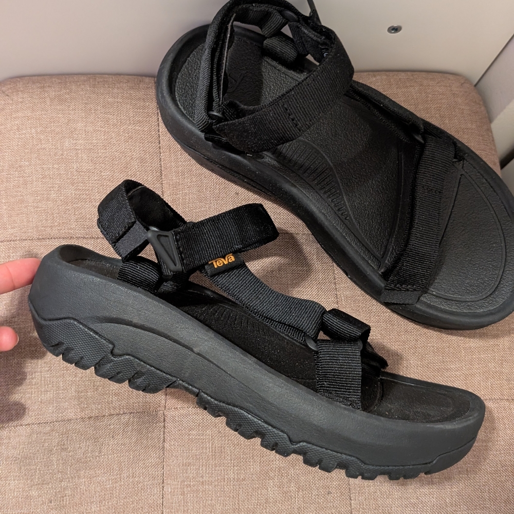 Teva Black Women's Sandals - Picture 2 of 4